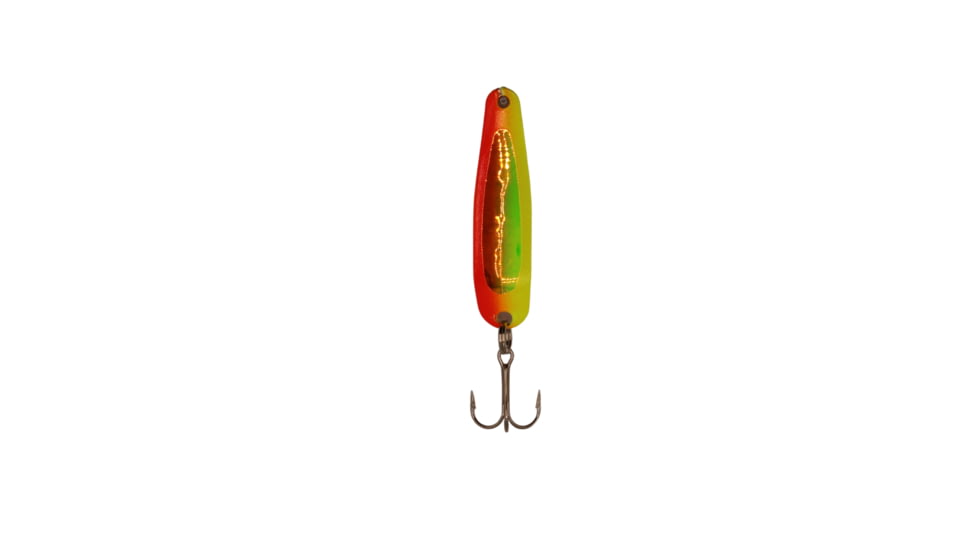 Stinger Scorpion Spoon Lightweight Trolling Spoon, 2.25in .1oz., #5 VMC Hooks, Red Hot Trans Uv, XCU185TUV