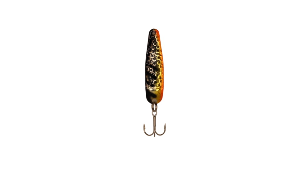 Stinger Scorpion Spoon Lightweight Trolling Spoon, 2.25in .1oz., #5 VMC Hooks, Silver Hammered, Chicken Wing, XSHCW
