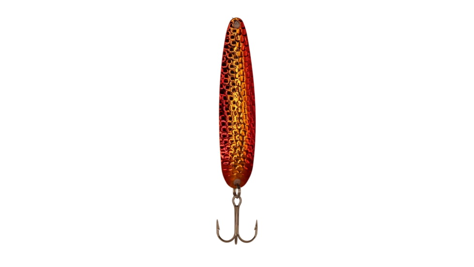 Stinger Stinger Spoon Lightweight Trolling Spoon, 3.75in .3oz., #2 VMC Hooks, Copper Hammered, Monkey Puke, CH59