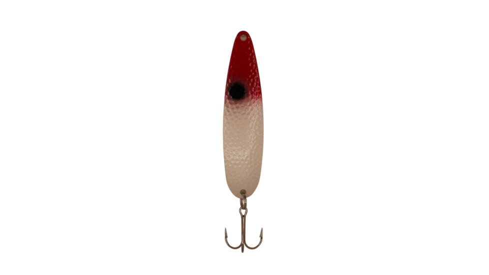 Stinger Stinger Spoon Lightweight Trolling Spoon, 3.75in .3oz., #2 VMC Hooks, Silver Hammered, Bloody Nose, SH80
