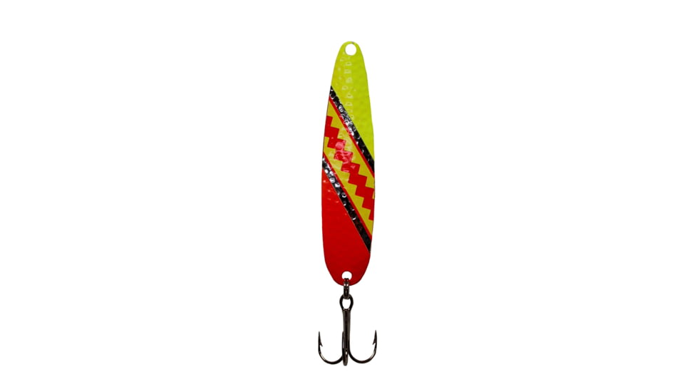 Stinger Stinger Spoon Lightweight Trolling Spoon, 3.75in .3oz., #2 VMC Hooks, Silver Hammered, Dang, SH327