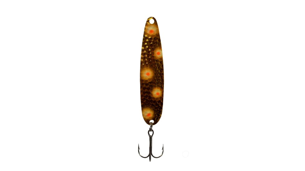 Stinger Stinger Spoon Lightweight Trolling Spoon, 3.75in .3oz., #2 VMC Hooks, Silver Hammered, Spring Chicken, SH266