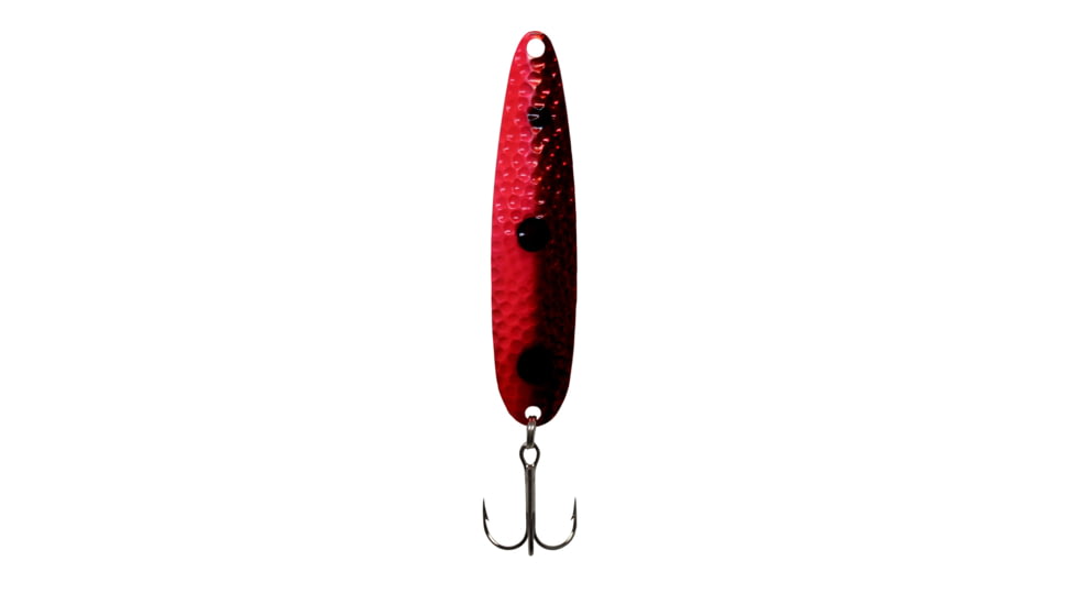 Stinger Stinger Spoon Lightweight Trolling Spoon, 3.75in .3oz., #2 VMC Hooks, Silver Hammered, Steelie Stomper, SHR49