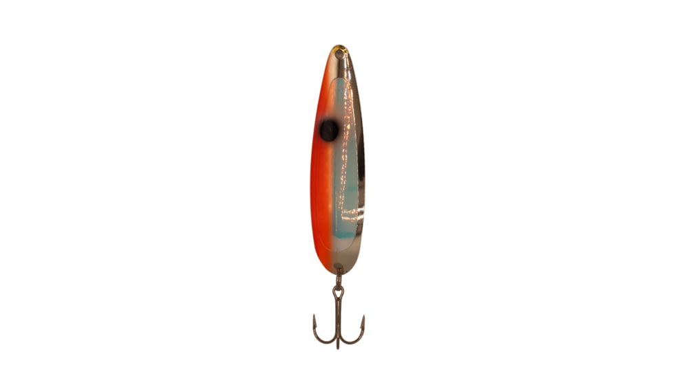 Stinger Stinger Spoon Lightweight Trolling Spoon, 3.75in .3oz., #2 VMC Hooks, Uv Orange Tux, S391