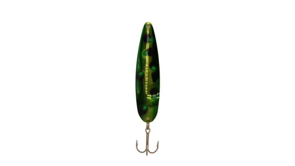 Stinger Stingray Spoon Lightweight Trolling Spoon, 4.25in .4oz., #1 VMC Hooks, Nuclear Green, NS306