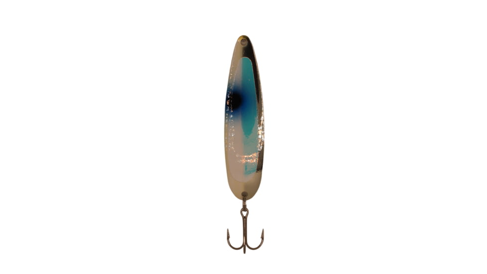 Stinger Stingray Spoon Lightweight Trolling Spoon, 4.25in .4oz., #1 VMC Hooks, Uv Salmon Viagra, NSVUV