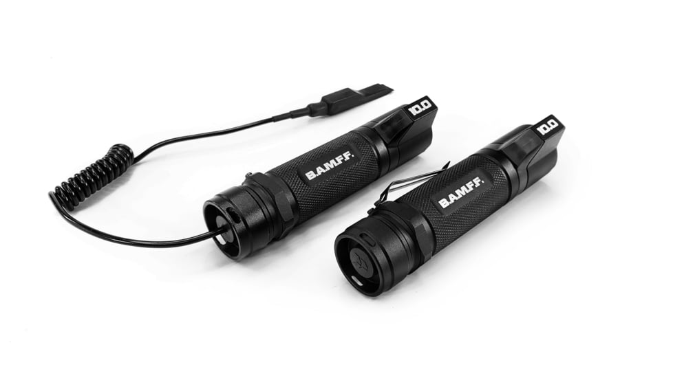 STKR Concepts BAMFF Tactical Mounted Light w/Switch, 18650 Rechargeable Lithium, 1000 Lumens, Black, 00120, EDEMO3