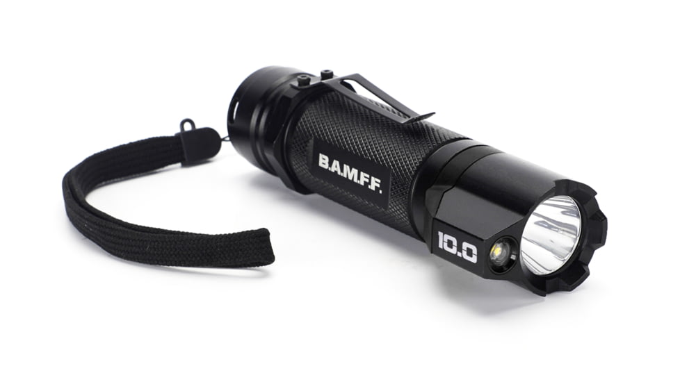 STKR Concepts BAMFF Tactical Mounted Light w/Switch, 18650 Rechargeable Lithium, 1000 Lumens, Black, 00120, EDEMO3