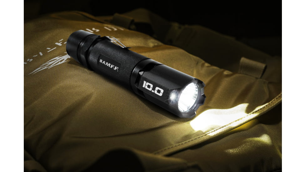 STKR Concepts BAMFF Tactical Mounted Light w/Switch, 18650 Rechargeable Lithium, 1000 Lumens, Black, 00120, EDEMO3