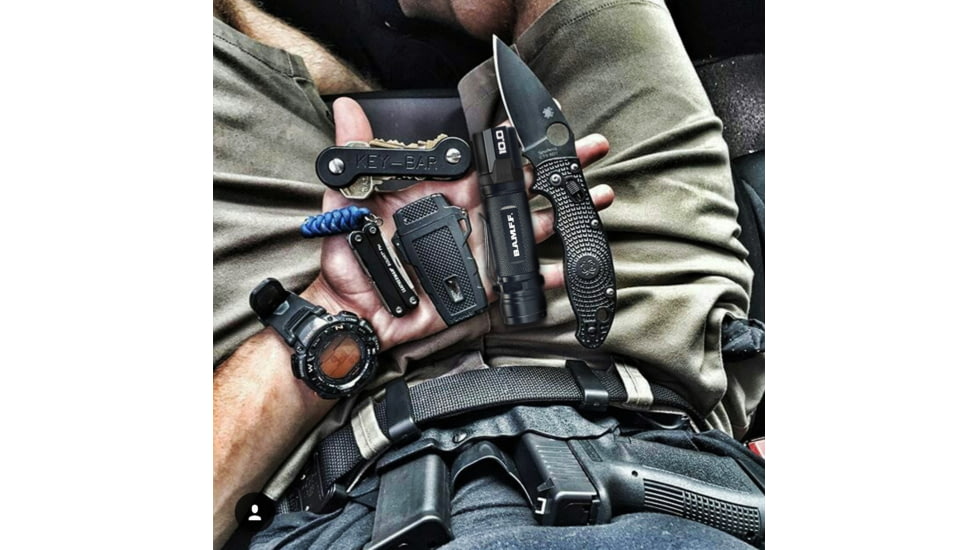 STKR Concepts BAMFF Tactical Mounted Light w/Switch, 18650 Rechargeable Lithium, 1000 Lumens, Black, 00120, EDEMO3