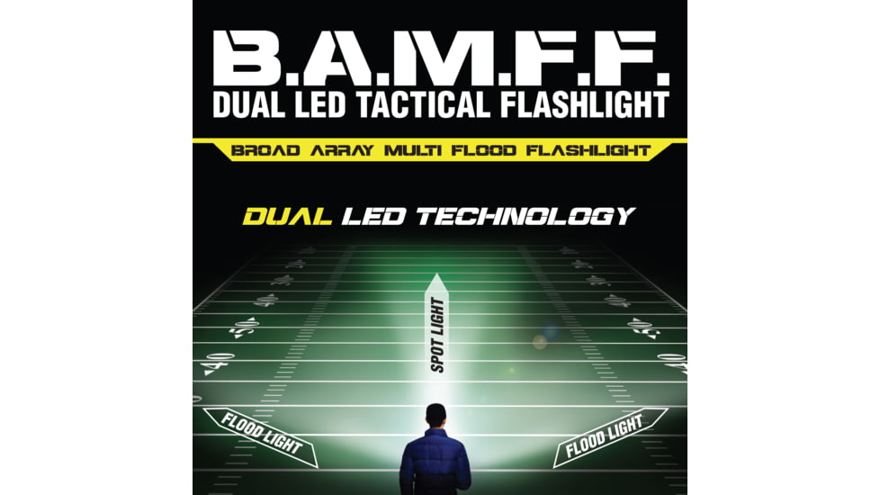 STKR Concepts Bamff 6.0 600 Lumens Dual Cree Led Flshlght W/flood