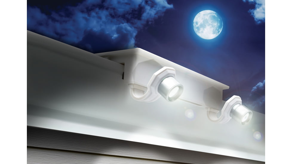 STKR Concepts EZ Home Security Solar Spot Lights, White, One Size, 14212