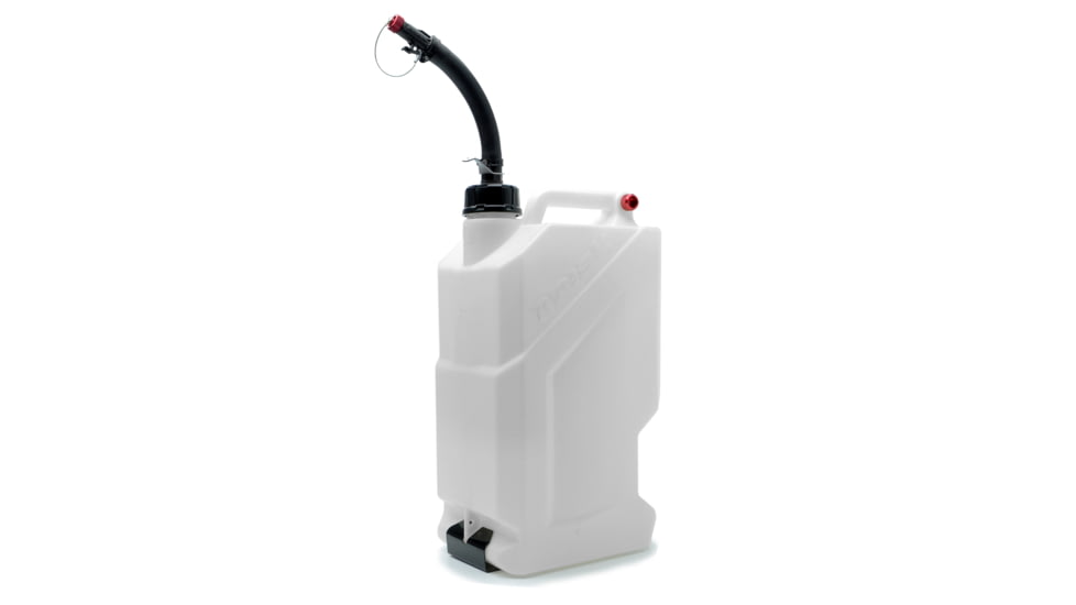 STKR Concepts EZ5 Utility Jug w/ Black Edition Spout and Mount, 5 Gallon, White, 14210