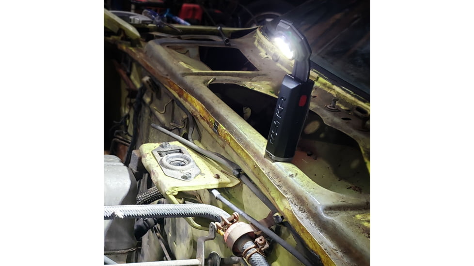 STKR Concepts FLEXIT 4.0 1x 18650 Lithium Rechargeable 1x CREE LED Pocket Light, 400 Lumens, Black/Grey, 00168