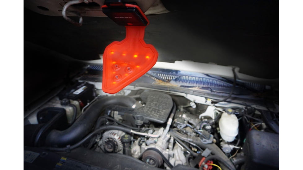 STKR Concepts FLEXIT AUTO Roadside Flashlight Safety Combo Kit - A 200 Lumen, 3x AA Ultra-Flexible Roadside Safety LED Flashlight &amp; High-Vis Safety Vest, Orange, 00388