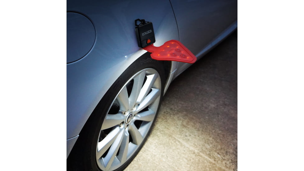 STKR Concepts FLEXIT AUTO Roadside Flashlight Safety Combo Kit - A 200 Lumen, 3x AA Ultra-Flexible Roadside Safety LED Flashlight &amp; High-Vis Safety Vest, Orange, 00388