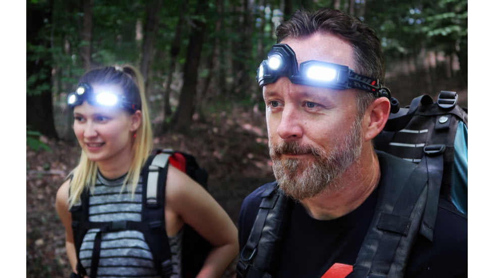 STKR Concepts FLEXIT PRO 6.5 Headlamp, 650 Lumens, Black/ Red, 00387