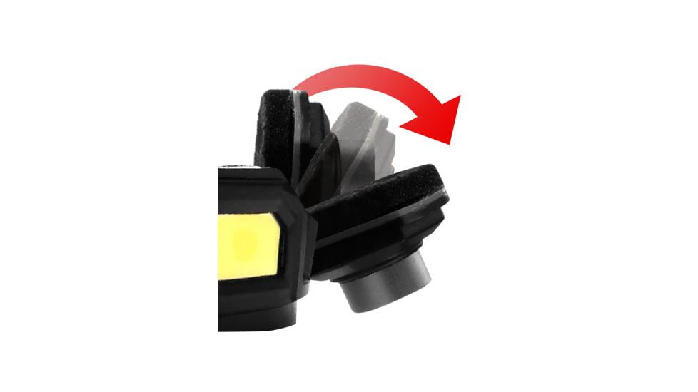 STKR Concepts FLEXIT PRO 6.5 Headlamp, 650 Lumens, Black/ Red, 00387