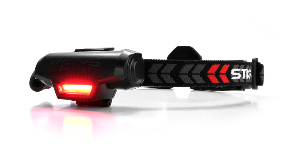 STKR Concepts FLEXIT PRO 6.5 Headlamp, 650 Lumens, Black/ Red, 00387