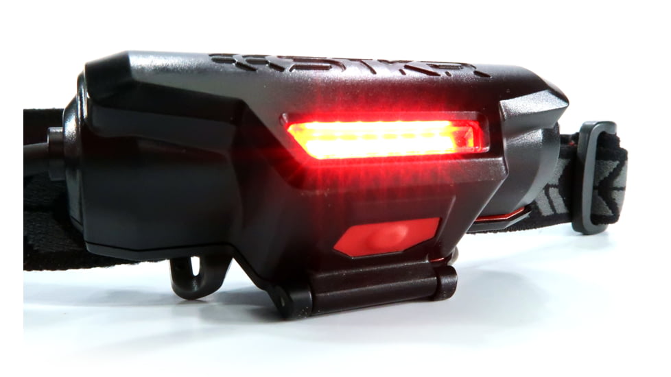 STKR Concepts FLEXIT PRO 6.5 Headlamp, 650 Lumens, Black/ Red, 00387