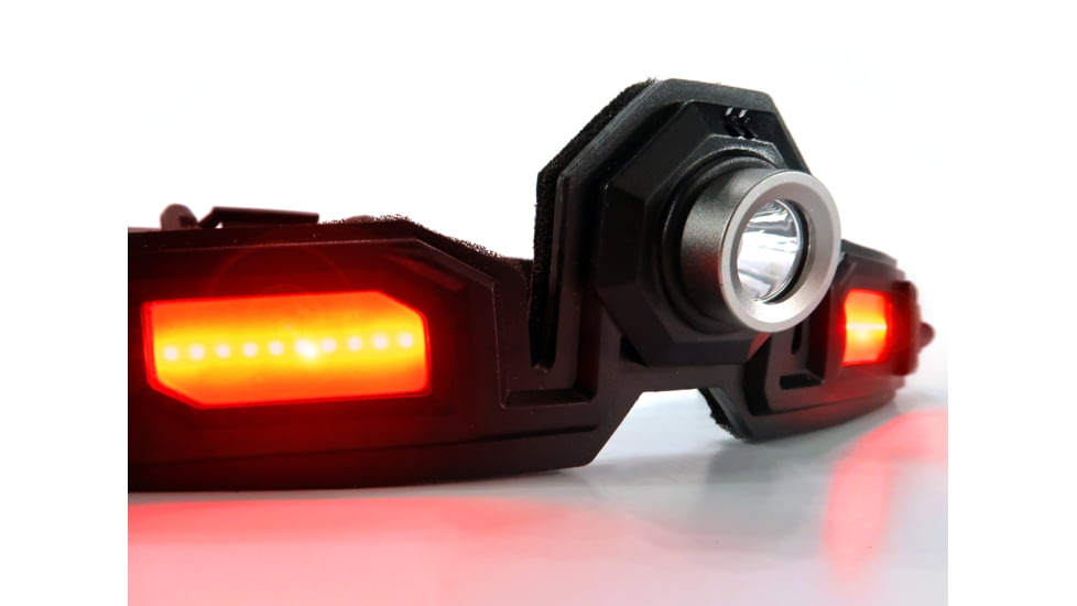 STKR Concepts FLEXIT PRO 6.5 Headlamp, 650 Lumens, Black/ Red, 00387