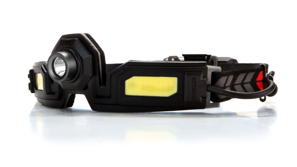 STKR Concepts FLEXIT PRO 6.5 Headlamp, 650 Lumens, Black/ Red, 00387