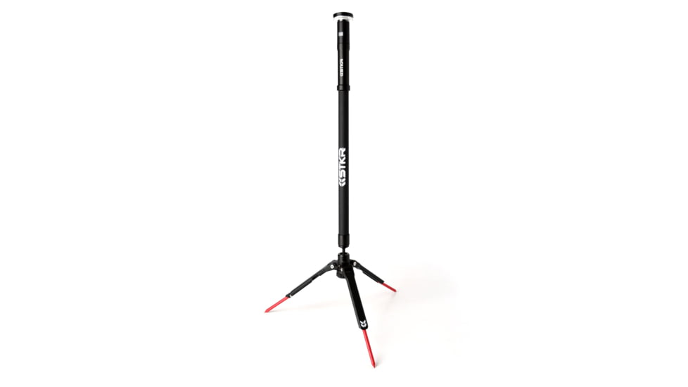 STKR Concepts Fli PRO Telescoping Canopy Light, 8 Foot Extention, Removable Flashlight, Black, 12679