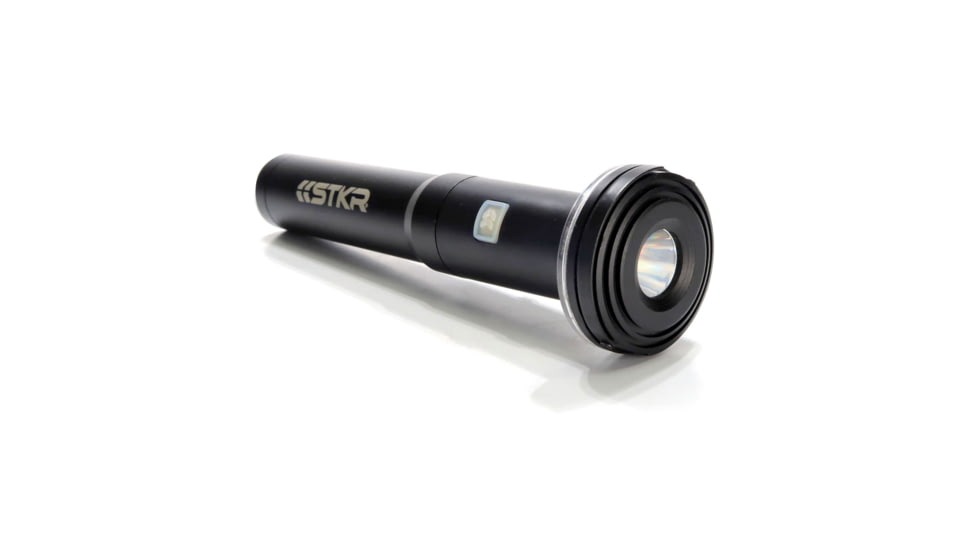 STKR Concepts Fli PRO Telescoping Canopy Light, 8 Foot Extention, Removable Flashlight, Black, 12679