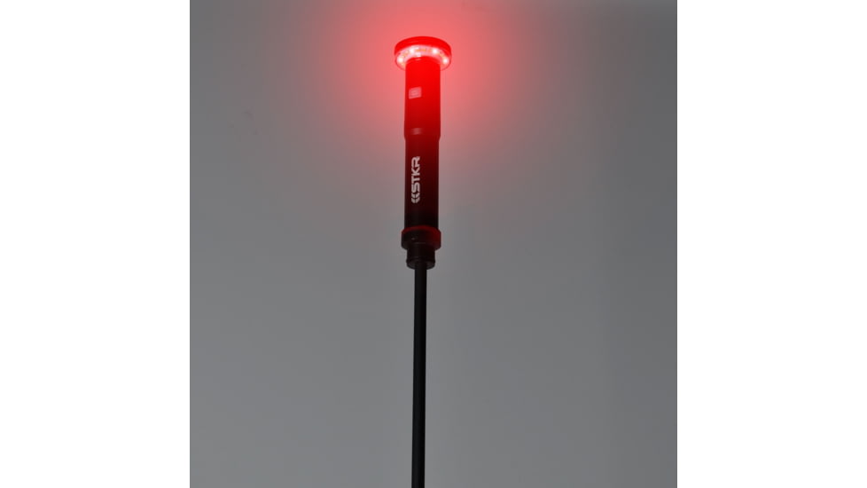 STKR Concepts Fli PRO Telescoping Canopy Light, 8 Foot Extention, Removable Flashlight, Black, 12679
