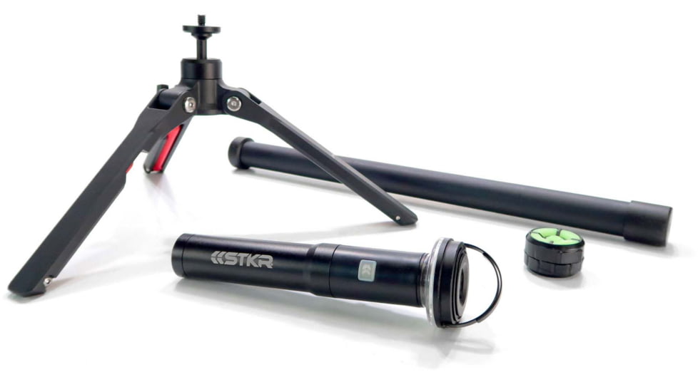 STKR Concepts Fli PRO Telescoping Canopy Light, 8 Foot Extention, Removable Flashlight, Black, 12679