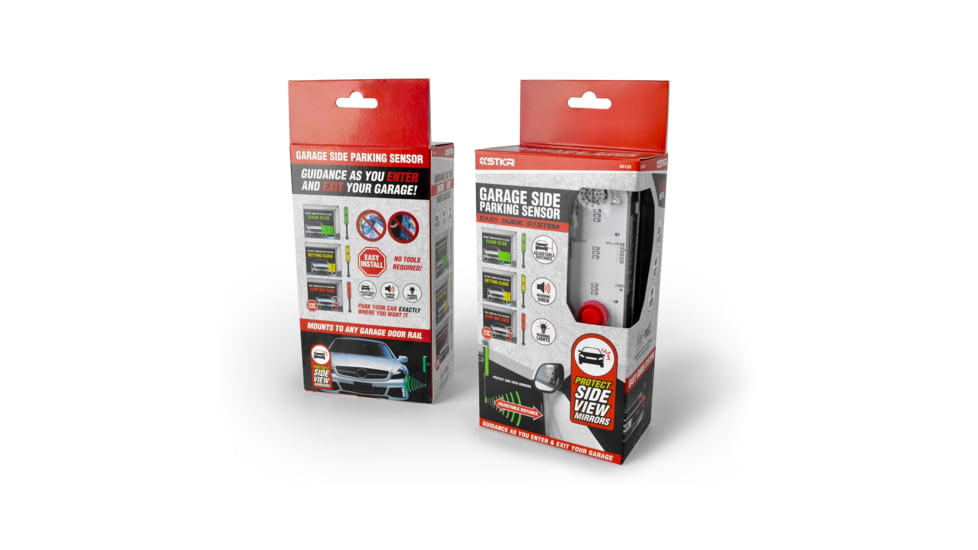 STKR Concepts Side Garage Parking Sensor, Easy Guide System, Grey, 00135