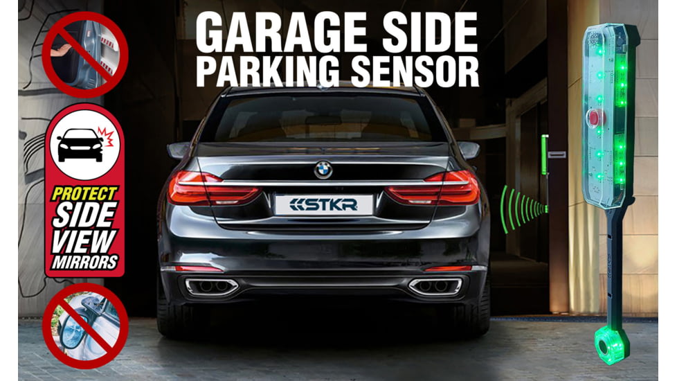 STKR Concepts Side Garage Parking Sensor, Easy Guide System, Grey, 00135