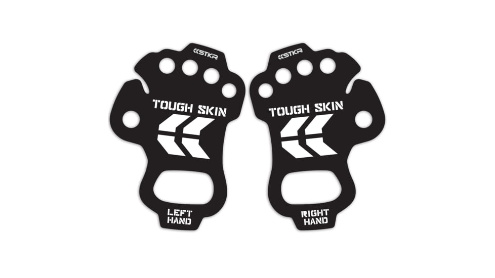 STKR Concepts Tough Skin- Palm Protective Gloves, Black, Small/ Medium, 00117