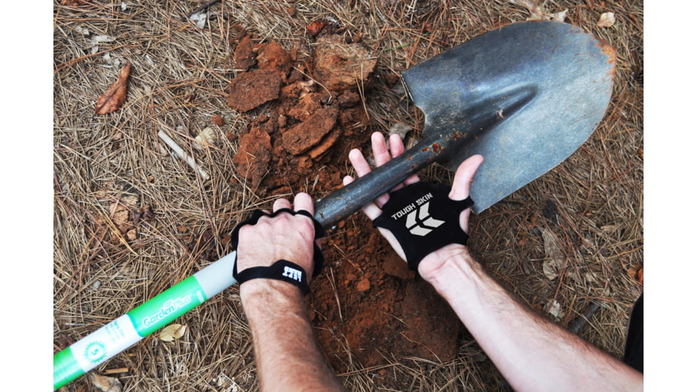 STKR Concepts Tough Skin- Palm Protective Gloves, Black, Small/ Medium, 00117