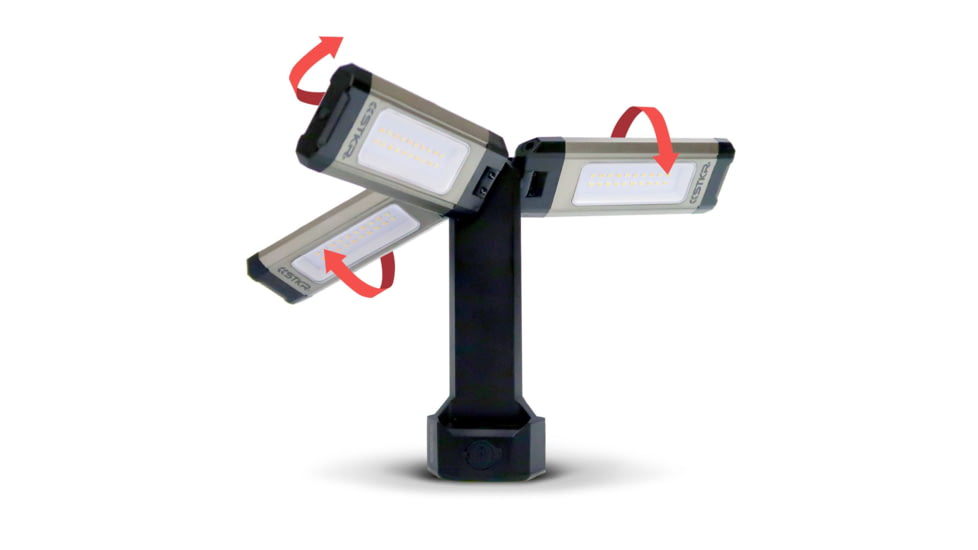 STKR Concepts Tri-Mobile with Tripod, 2000 Lumen Area Work Light, Black, 12681