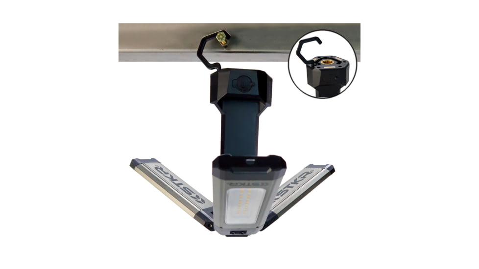 STKR Concepts Tri-Mobile with Tripod, 2000 Lumen Area Work Light, Black, 12681