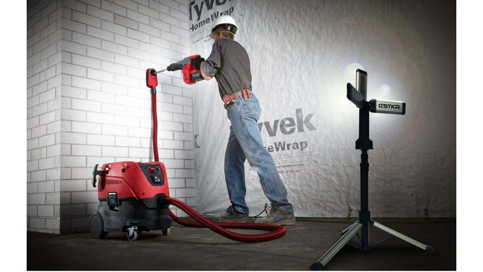 STKR Concepts Tri-Mobile with Tripod, 2000 Lumen Area Work Light, Black, 12681