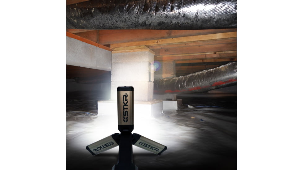 STKR Concepts Tri-Mobile with Tripod, 2000 Lumen Area Work Light, Black, 12681