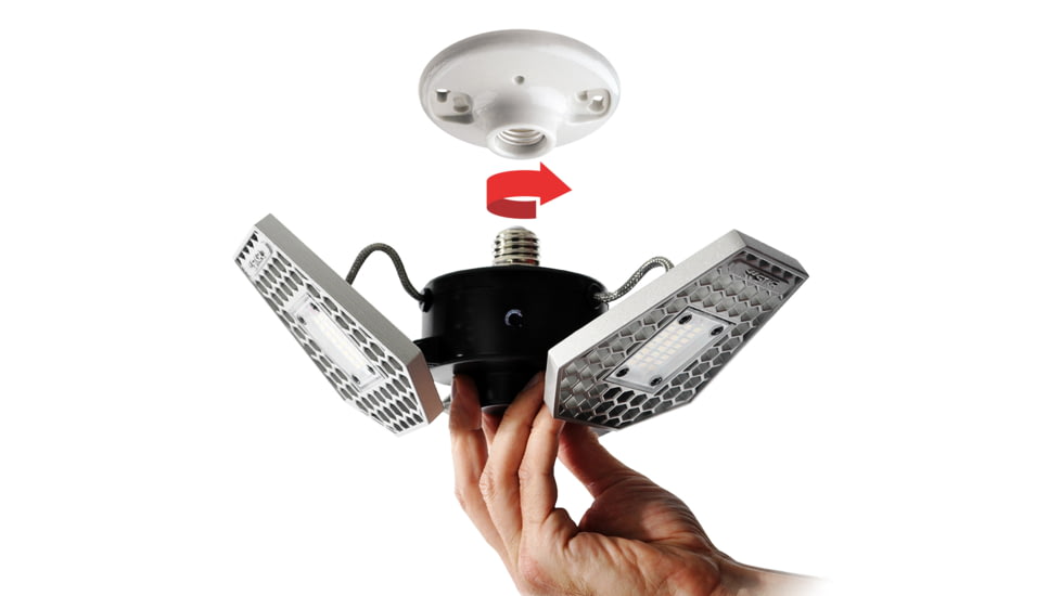 STKR Concepts Trilight Motion Activated Garage/Work Light, 00342