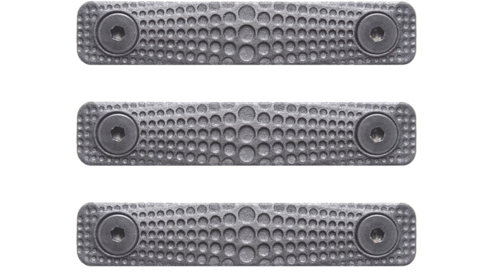 STNGR Cyclops 2-Slot M-Lok Rail Cover Panel, 3-Pack, Black, K0-W7TZ-WG0X