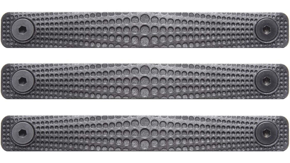 STNGR Cyclops 3-Slot M-Lok Rail Cover Panel, 3-Pack, Black, B2-LVZL-TXVY
