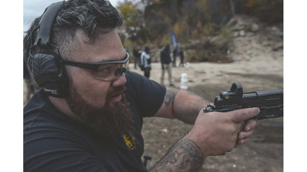 STNGR Lo-Drag Ballistic Sunglasses, Matte Black/Smoke/Clear,Non-Polarized, Medium/Large, 6K-8O41-JV3L