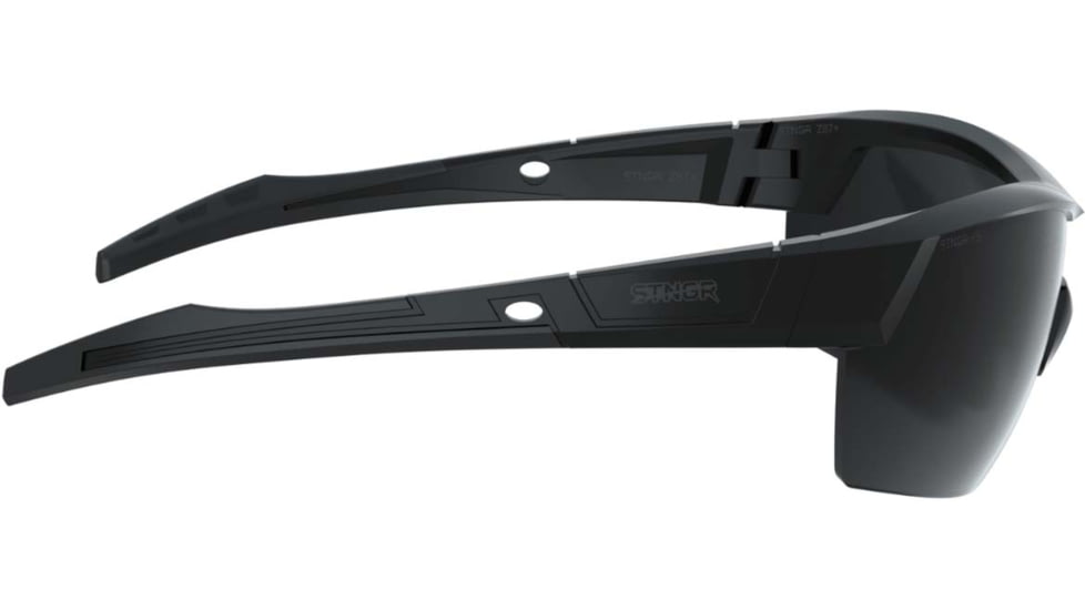 STNGR Lo-Drag Ballistic Sunglasses, Matte Black/Smoke/Clear,Non-Polarized, Medium/Large, 6K-8O41-JV3L