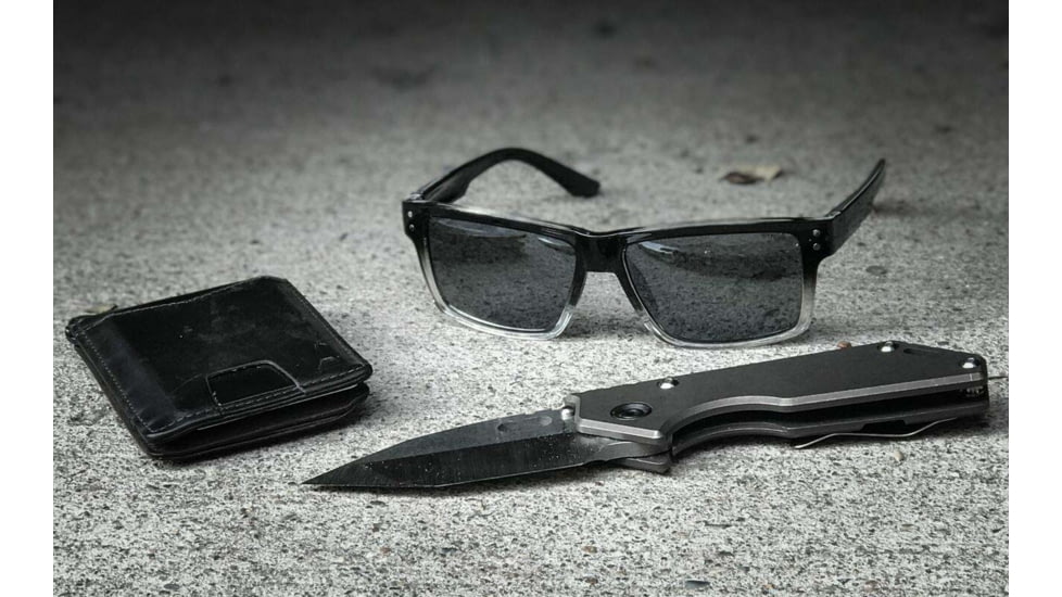 STNGR Nomad Lifestyle Sunglasses, Black/Smoke, Medium/Large, 14-272F-D64A