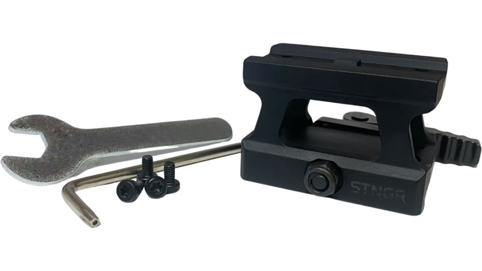 STNGR Quick Detach T1/T2 Lower 1/3 Co-Witness Mount, Black, QDRDMount