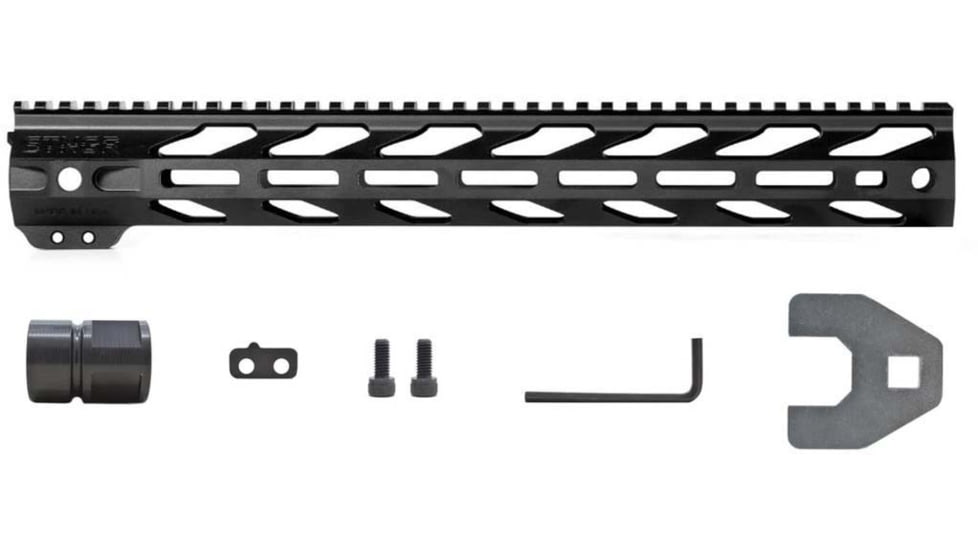 STNGR VYPR M-Lok Free Float Handguard for AR15/M4, Anodized Black, 15 in, 15VM