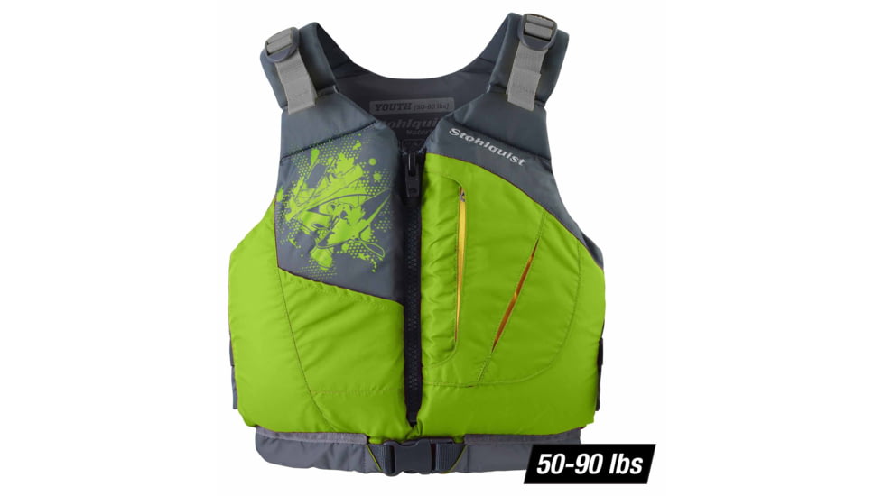Stohlquist Escape Youth PFD, Red - Gray, Extra Small, QF1160610125
