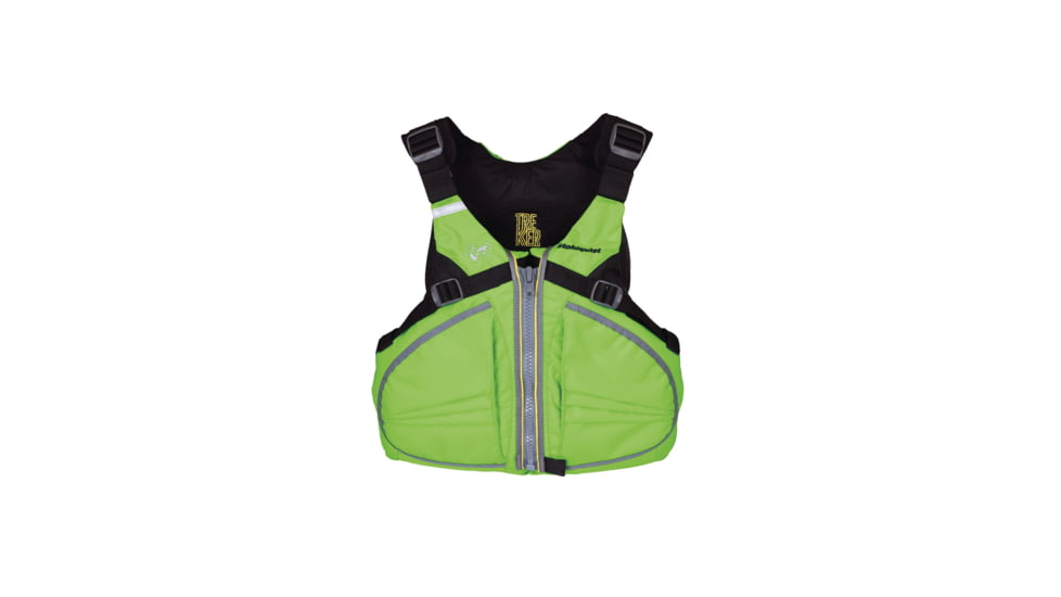 Stohlquist Mens Trekker PFD, Bright Green, Large-Extra Large, Chest 40-46, QF1323101XL