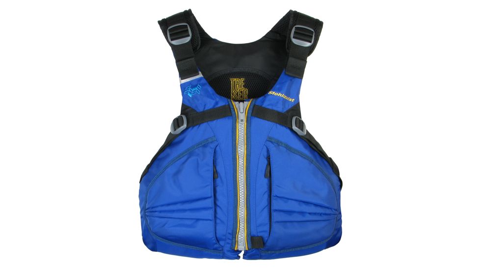 Stohlquist Mens Trekker PFD, Sapphire Blue, Small-Medium, Chest 33-39, QF1324201M