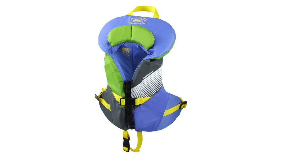 Stohlquist Unisex Child PFD, Blue/Green, Child 30-50 lbs, QF1414003
